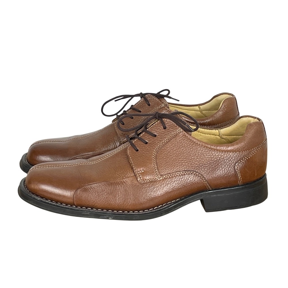Studio Belvedere Baybridge Pebbled Leather Derby Shoes Mens 11D Classic Brazil